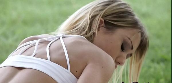  Petite babe buttfucked outdoors by BBC